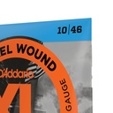 D'Addario 10-46 Regular Light, XL Nickel Electric Guitar Strings, EXL110