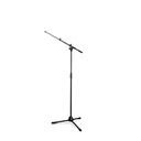 Gravity Touring Series Microphone Stand with 2-Point Adjustment Telescoping Boom, Black