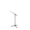 Gravity Touring Series Microphone Stand with 2-Point Adjustment Telescoping Boom, Black