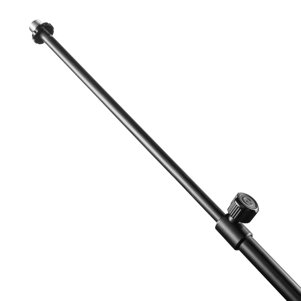 Gravity Touring Series Microphone Stand with 2-Point Adjustment Telescoping Boom, Black