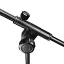 Gravity Touring Series Microphone Stand with 2-Point Adjustment Telescoping Boom, Black