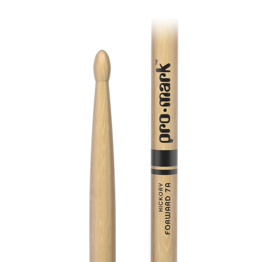 ProMark Classic Forward 7A Hickory Drumstick, Oval Wood Tip