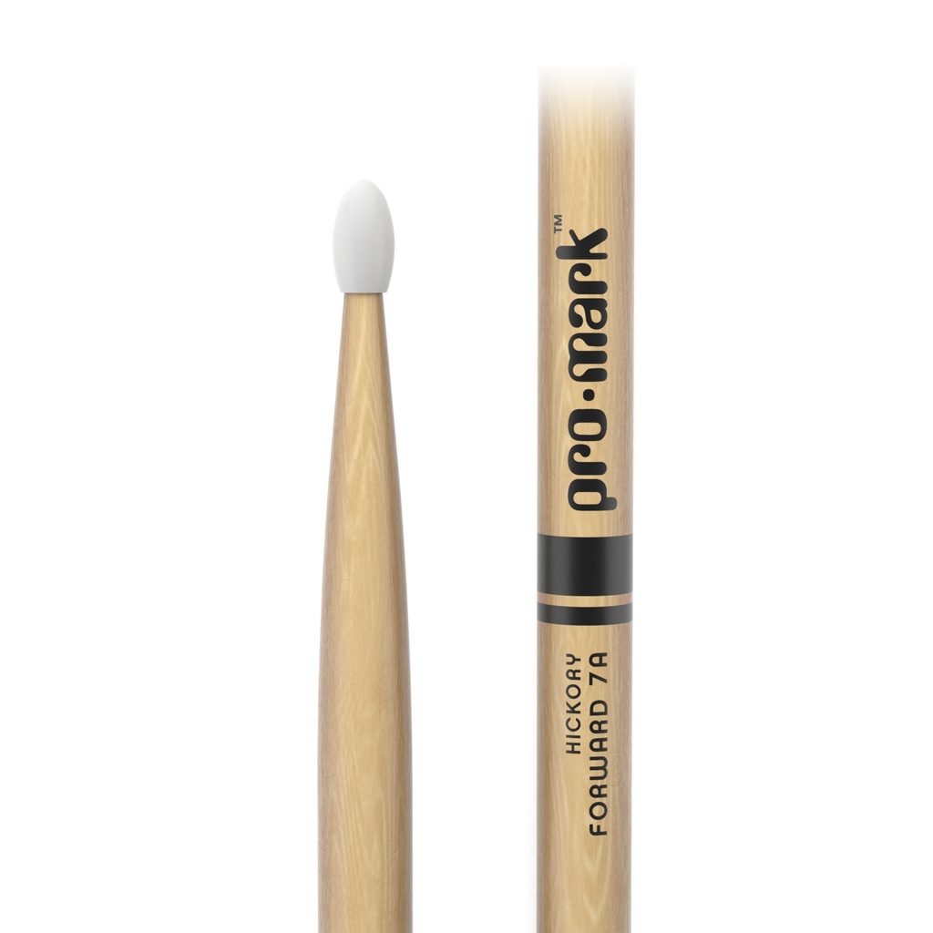 ProMark Classic Forward 7A Hickory Drumstick, Oval Nylon Tip