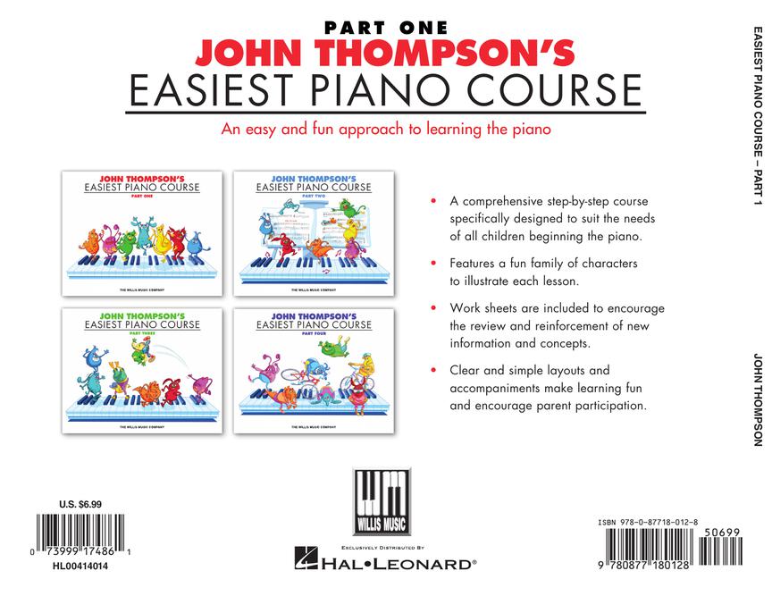 John Thompson's Easiest Piano Course Part One