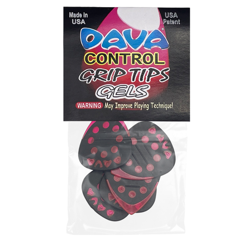 Dava Jazz Grips Gel Picks, 6 Pack