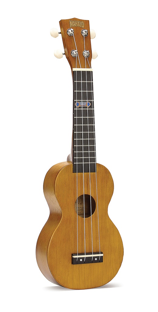 Mahalo MK1-PWTBR Kahiko Plus Soprano Ukulele, Wide Neck