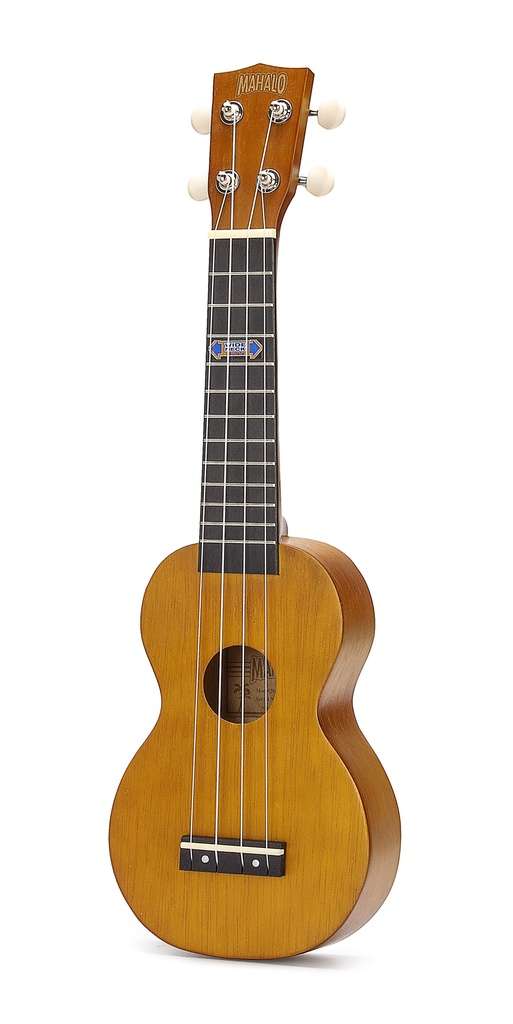 Mahalo MK1-PWTBR Kahiko Plus Soprano Ukulele, Wide Neck