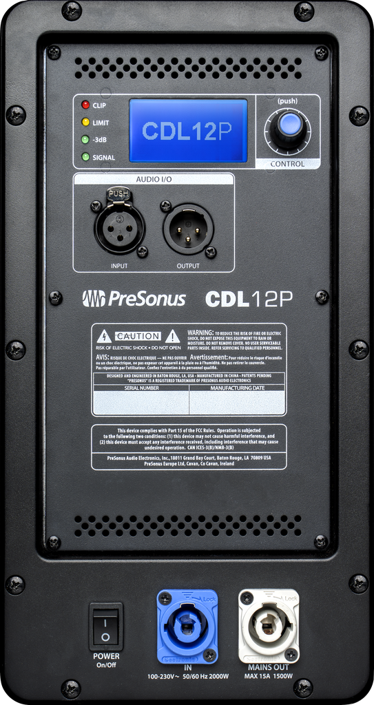 Presonus CDL12P Constant Directivity Loudspeaker, 1000W, 12"