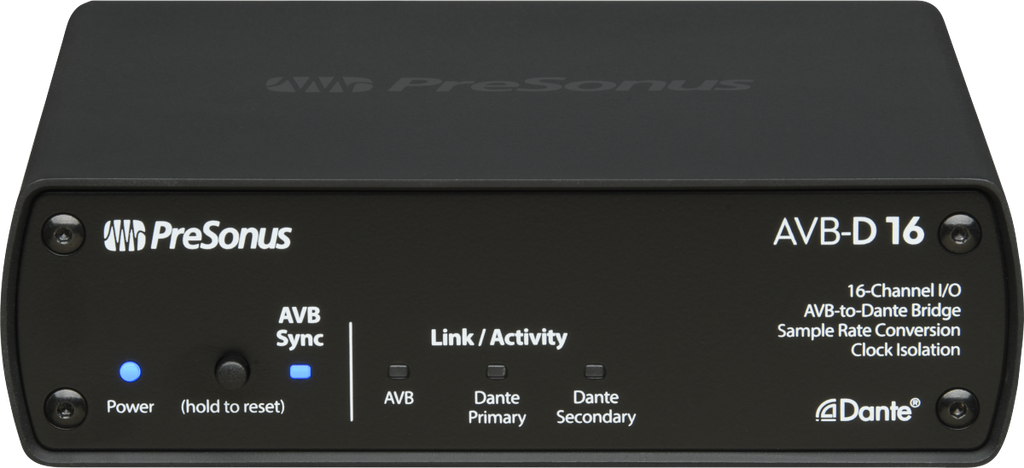 Presonus AVB-D16 16ch AVB to Dante Bridge