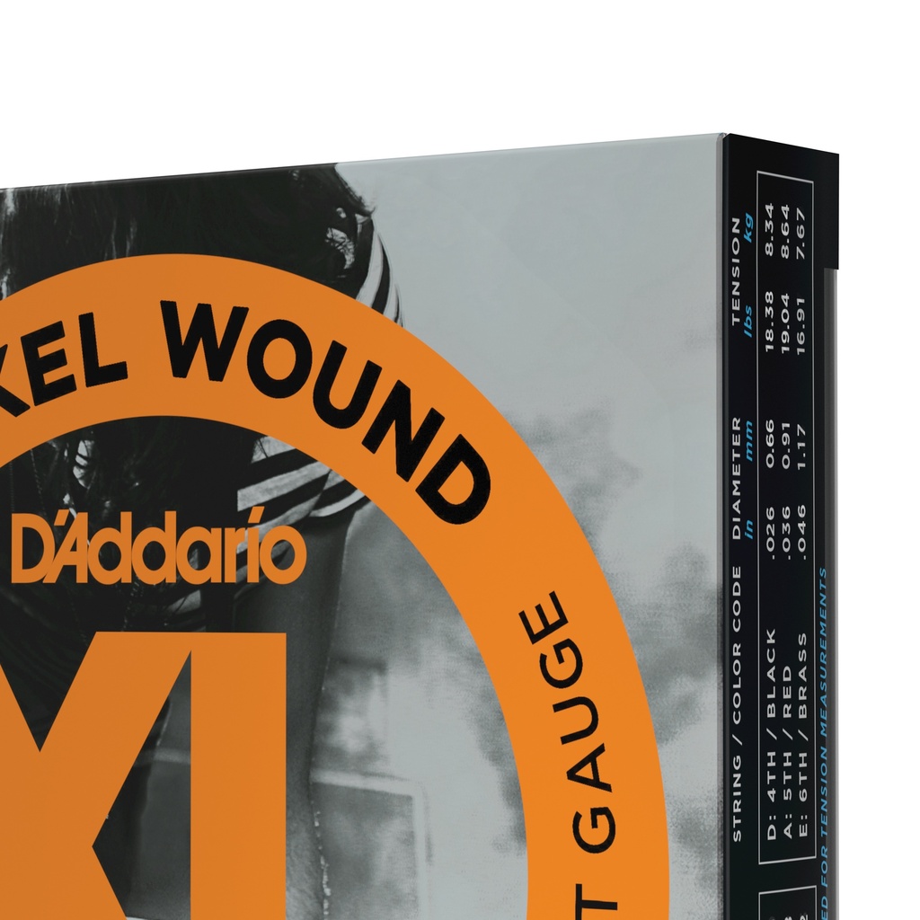 D'Addario 10-46 Regular Light, XL Nickel Electric Guitar Strings 3-Pack