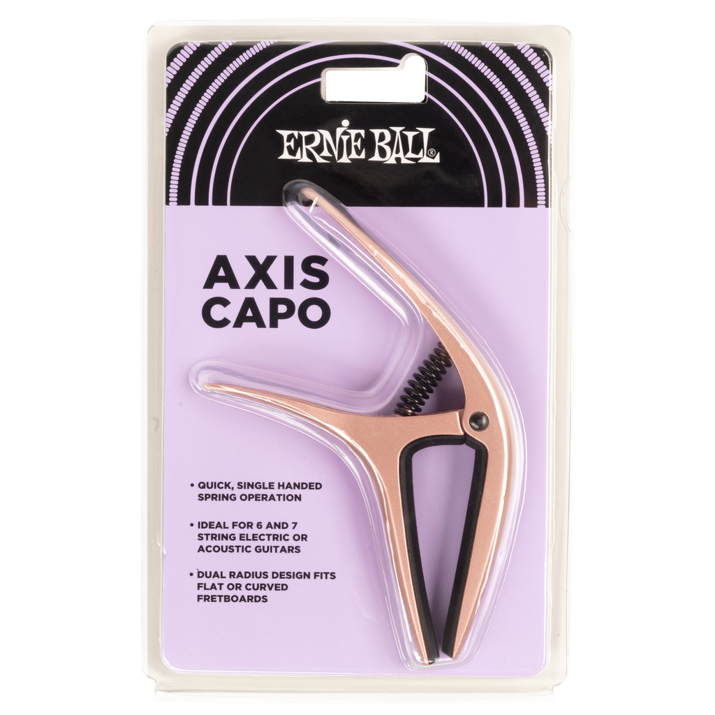 Ernie Ball Axis Dual Radius Capo, Rose Gold Satin