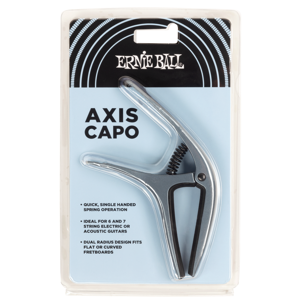 Ernie Ball Axis Dual Radius Capo, Blue Steel Satin