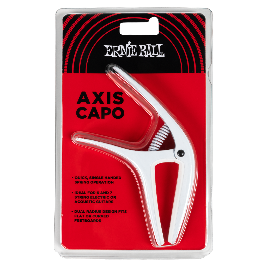 Ernie Ball Axis Dual Radius Capo, White