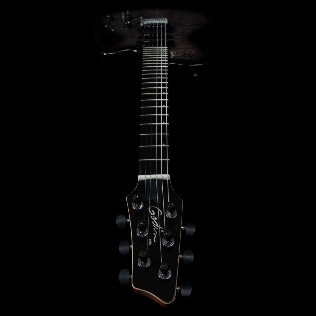 Godin xtSA Leaftop, Trans Black