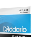 D'Addario Flat Tops Phosphor Bronze Acoustic Guitar Strings, 12-53 Light