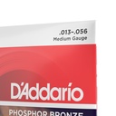 D'Addario 13-56 Medium, Phosphor Bronze Acoustic Guitar Strings