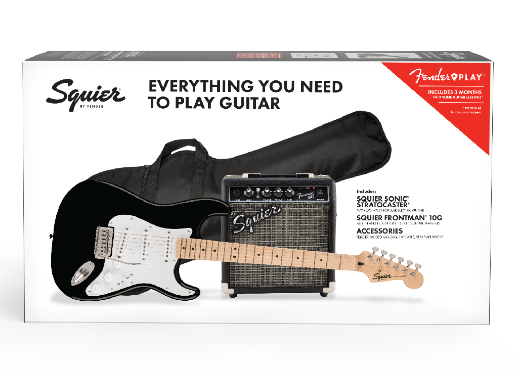 Squier Sonic® Stratocaster® Pack, Black