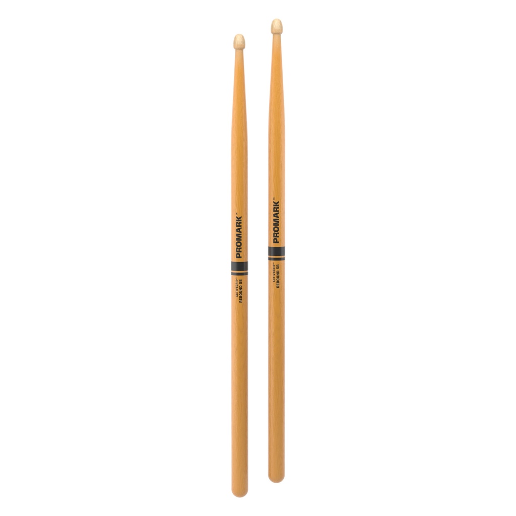 ProMark Rebound 5B ActiveGrip Clear Hickory Drumstick, Acorn Wood Tip