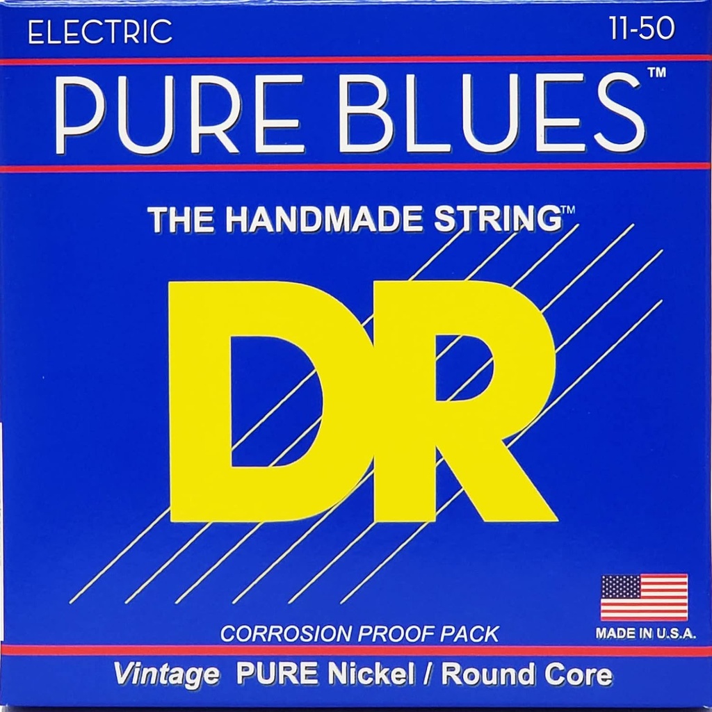 DR PHR-11 Pure Blues Electric Guitar Strings, 11-50