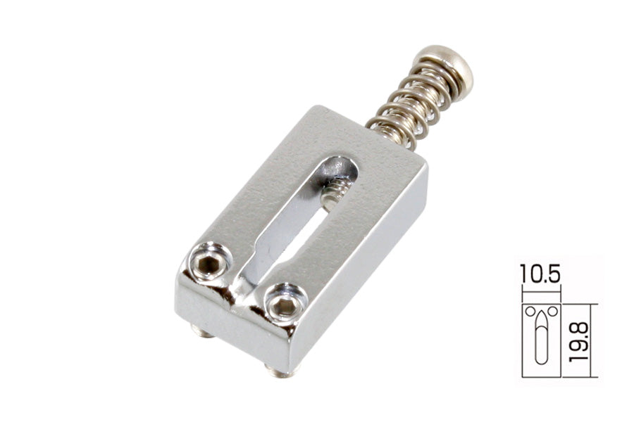 Allparts BP-0127 Rectangular Bridge Saddles for Stratocaster®, Chrome