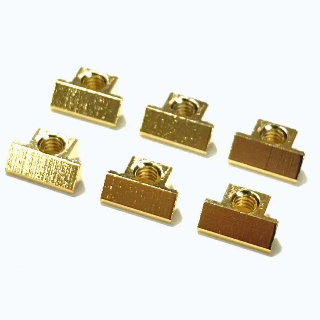 Allparts BP-0535 ABR-style Tunematic Bridge Saddles, Gold