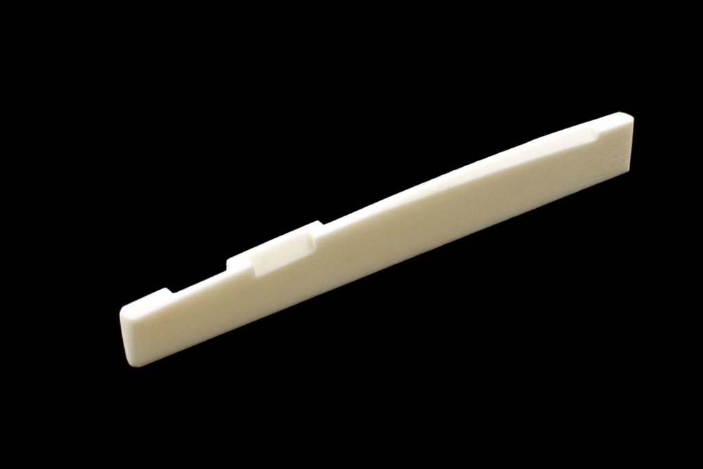 Allparts BS-0254 Compensated Bone Saddle for Acoustic bone, Single item
