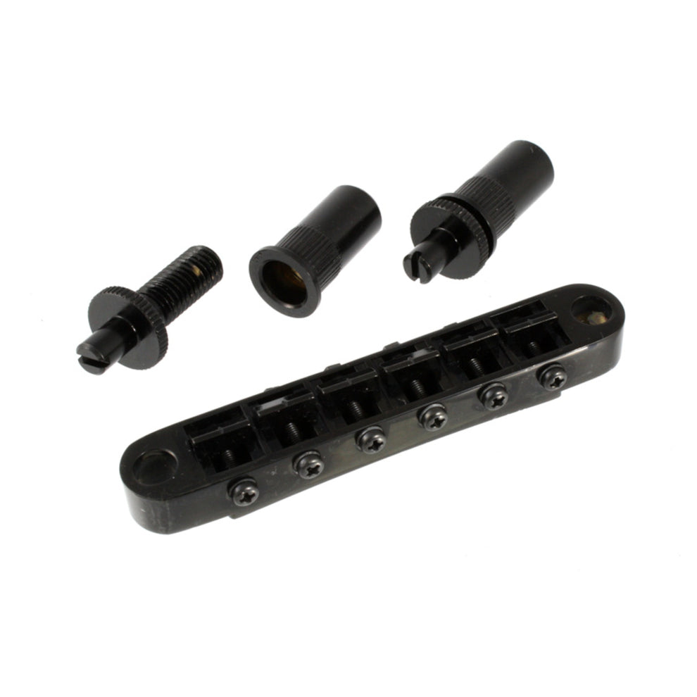 Allparts GB-0525 Gotoh Tunematic Bridge with Large Holes, Black