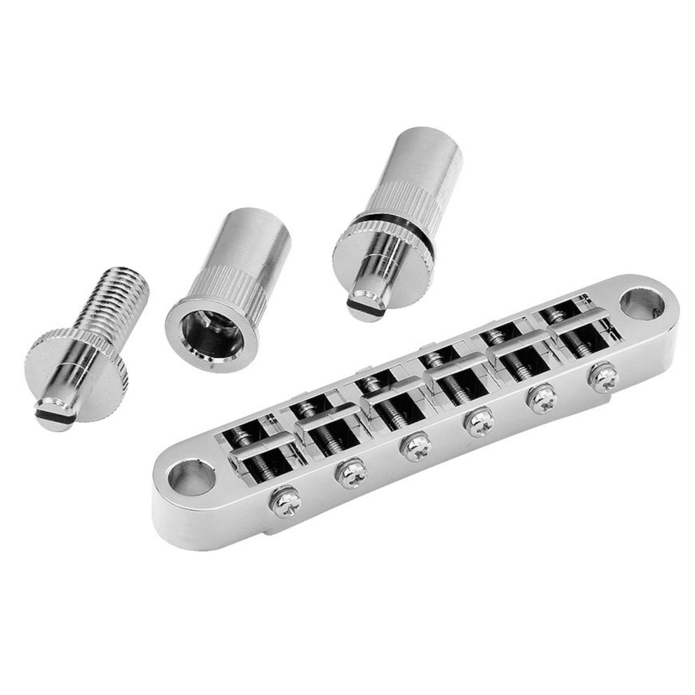 [GB-0525-010] Allparts GB-0525 Gotoh Tunematic Bridge with Large Holes, Chrome