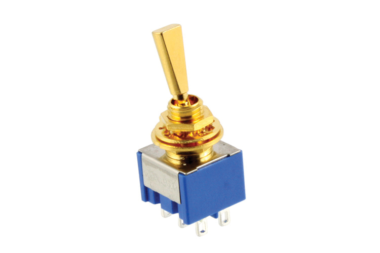 Allparts EP-0081 On-On Mini Switch, Gold