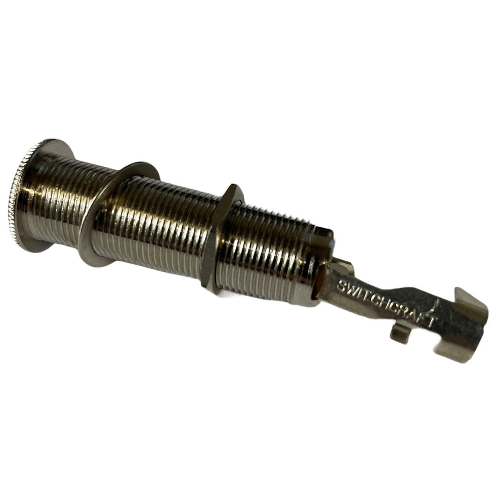 Allparts EP-0151 Switchcraft® 151 Mono Long Threaded Jack