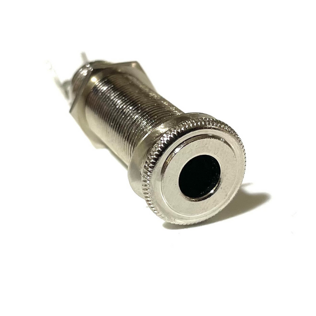 Allparts EP-0152 Switchcraft® 152B Stereo Long Threaded Jack, Nickel, Single item