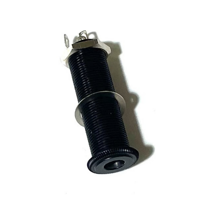 Allparts EP-0152 Switchcraft® 152B Stereo Long Threaded Jack, Black, Single item