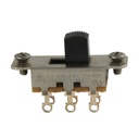 Allparts EP-0260 Switchcraft® On-On Slide Switch for Jazzmaster® and Jaguar®, Black knob