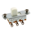 Allparts EP-0260 Switchcraft® On-On Slide Switch for Jazzmaster® and Jaguar®, White knob