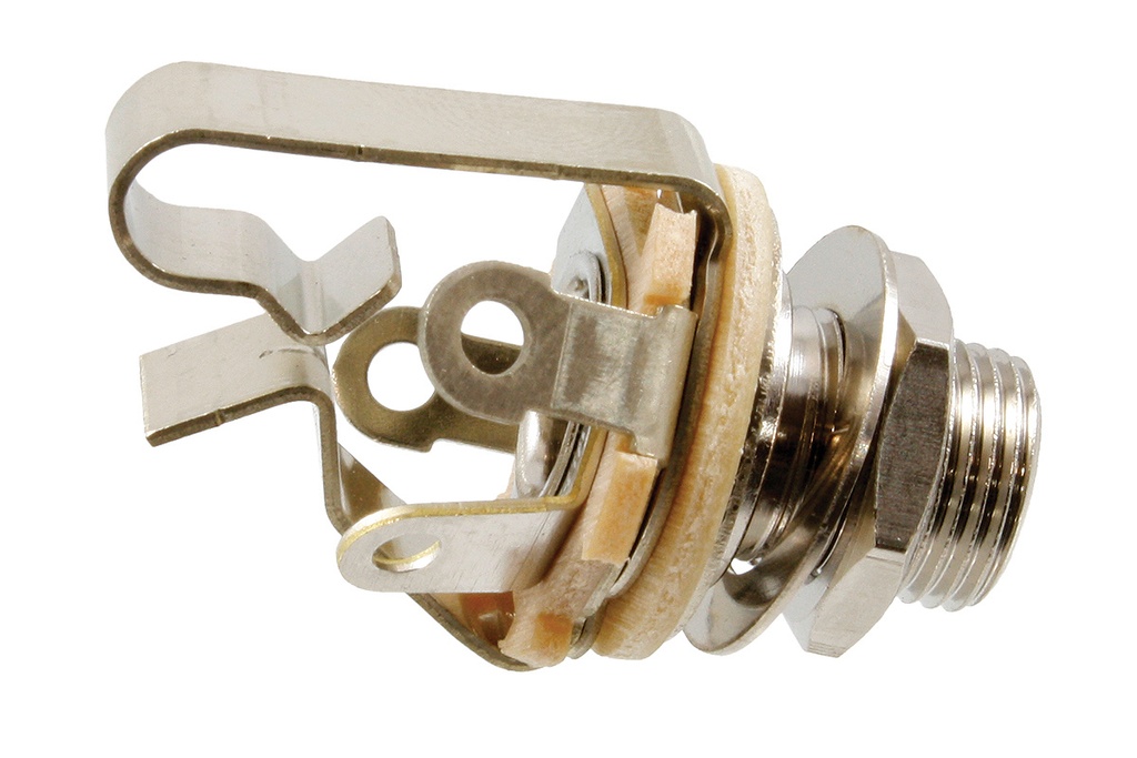 Allparts EP-0555 Switchcraft® 2T11 Dual Contact 1/4 in. Input Jack, Single item