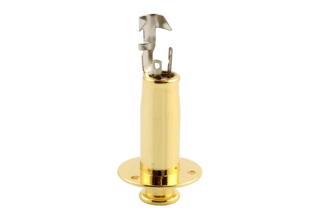 Allparts EP-4605 Stereo End Pin Jack, Gold
