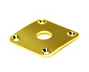 Allparts AP-0633 Square Jackplate for Les Paul®, Gold (metal)
