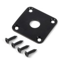 Allparts AP-0633 Square Jackplate for Les Paul®, Black (metal)