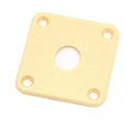 Allparts AP-0633 Gotoh Plastic Square Jackplate for Les Paul®, Cream