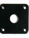 Allparts AP-0633 Gotoh Plastic Square Jackplate for Les Paul®, Black