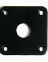 Allparts AP-0633 Square Jackplate for Les Paul®, Black (plastic)
