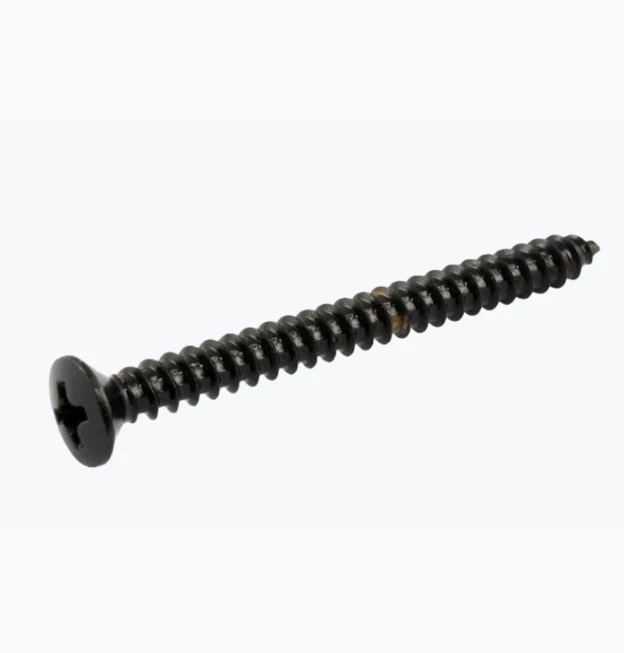 Allparts GS-0005 Neckplate Screws, Black, Pack of 4