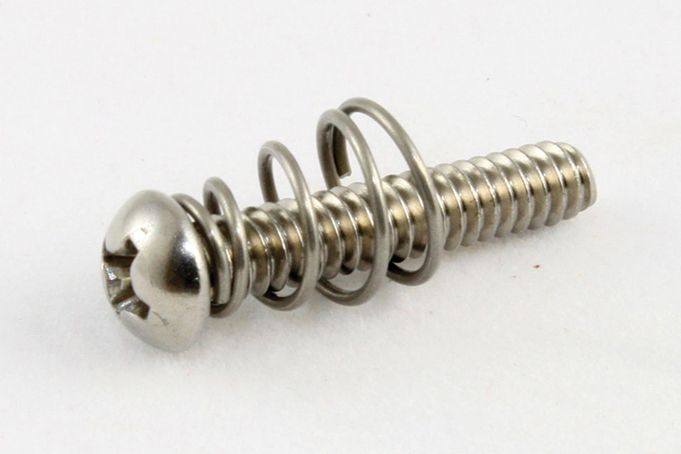 Allparts GS-0007 Single Coil Pickup Screws, Stainless Steel, Pack of 8