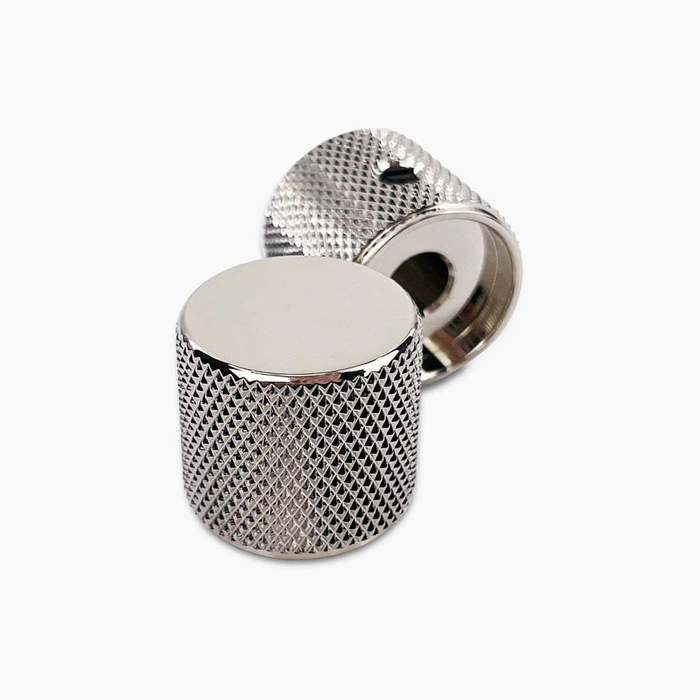 [MK-0115-001] Allparts MK-0115 Metal Barrel Knobs, Nickel