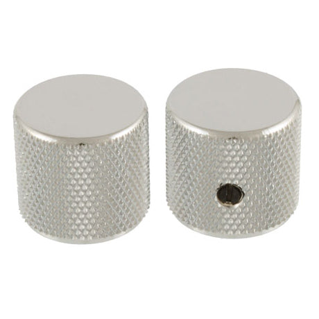 Allparts MK-0115 Metal Barrel Knobs, Nickel