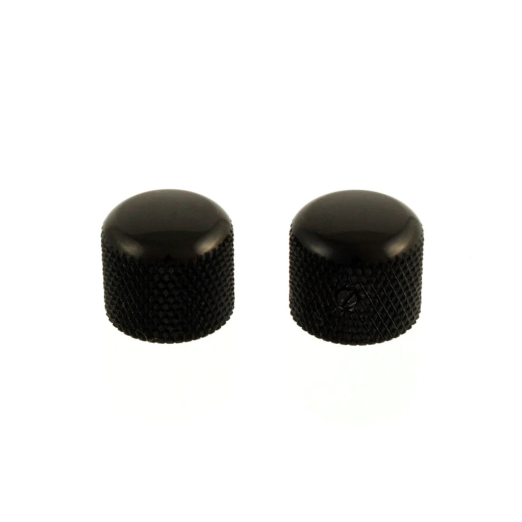 Allparts MK-3150 Short Metal Dome Knobs, Black