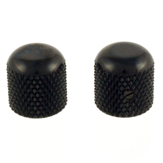 Allparts MK-0110 Metal Dome Knobs, Black