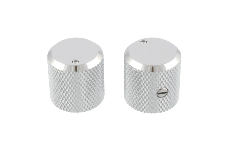 [MK-3330-010] Allparts MK-3330 Metal Flat Top Knobs with Indicator, Chrome