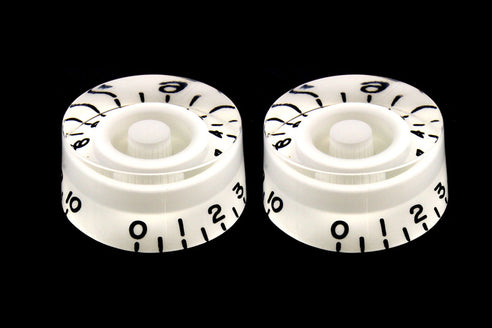 Allparts PK-0130 Set of 2 Vintage-style Speed Knobs, White
