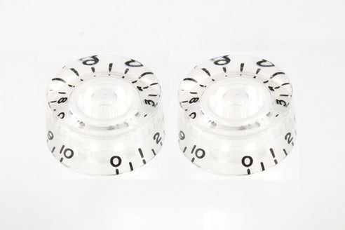 Allparts PK-0130 Set of 2 Vintage-style Speed Knobs, Clear
